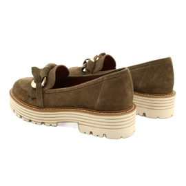 Kvinnors skor med prydnadsprydnad Laura Messi 2523 grön 3