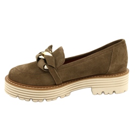 Kvinnors skor med prydnadsprydnad Laura Messi 2523 grön 1