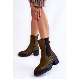 Vinceza Damkängor med dragkedja Liris grön 2