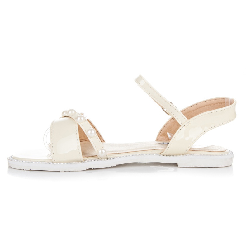 Vices Platta Sandaler Med Pärlor gul 1