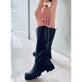 BM Powell Svarta ridstövlar för kvinnor 1