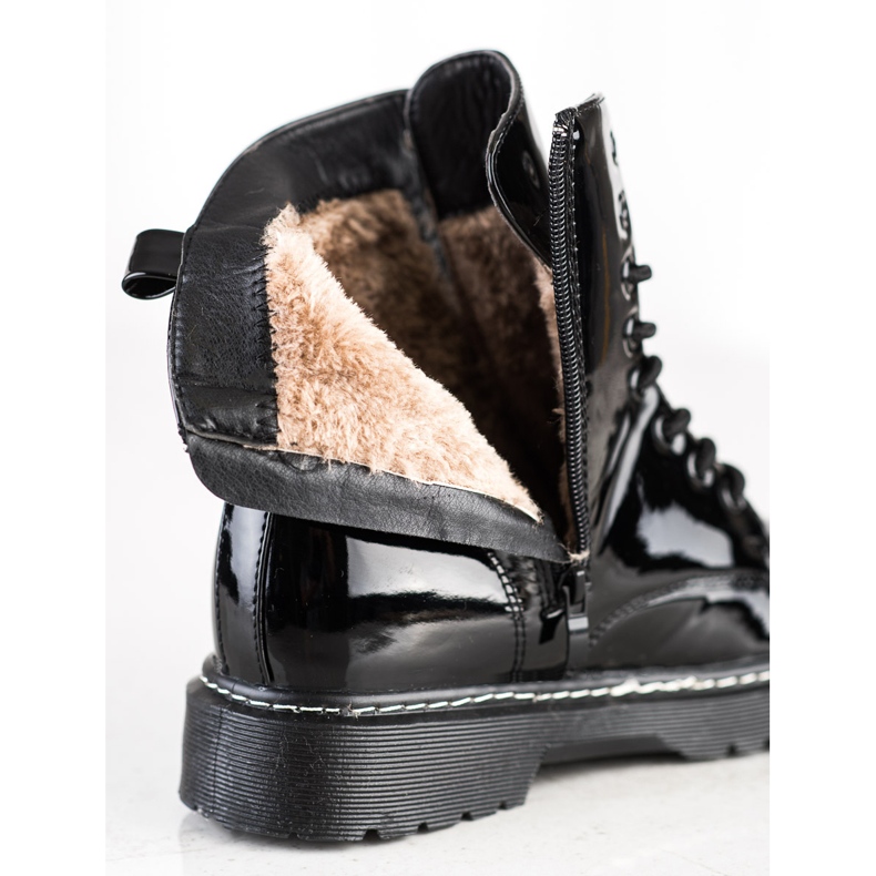 SHELOVET Trendiga svarta stövlar 1