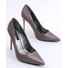 Jean Gun iriserande klackar för kvinnor grå 1