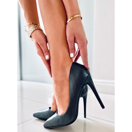 BM Leda Green högklackat dam svart grön 2