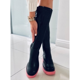 PA1 Stövlar med färgade sulor från Woods BLACK/PEACHPUFF svart 1