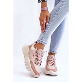 Platform Sneakers för kvinnor Cross Jeans KK2R4072C Nude rosa 1