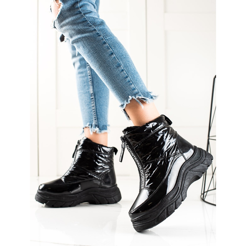 Snöskor på VINCEZA -plattformen svart 1