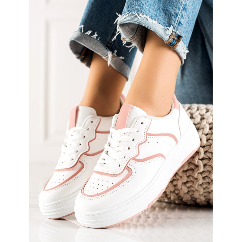 Weide Bekväma Casual Sneakers vit 2