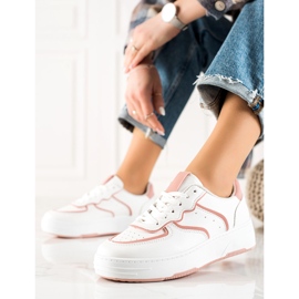 Weide Bekväma Casual Sneakers vit 1