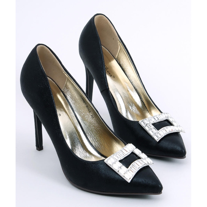 PA1 Deborah Black kvinnors utsmyckade klackar svart 1