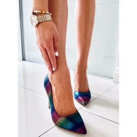 PA1 Halsey Färgglada iriserande pumps för kvinnor purpur blå rosa mångfärgad grön 2