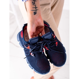 SHELOVET Lätta sportskor röd marinblå 1