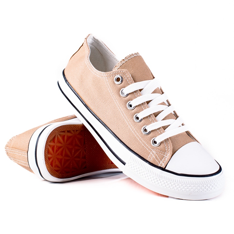 SHELOVET Klassiska beige sneakers 2