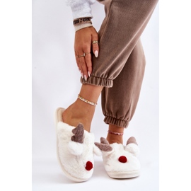 PA1 Damtofflor med päls och renkräm Sopya ecru 1