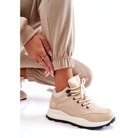 PA1 Kvinnors varma vandringsskor Trappers Light Beige Otto 3
