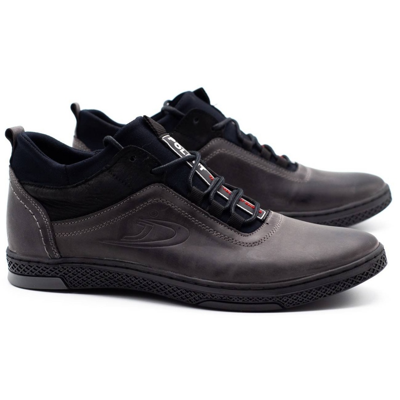 Polbut Vinterstövlar för män K27F, grå svart 2