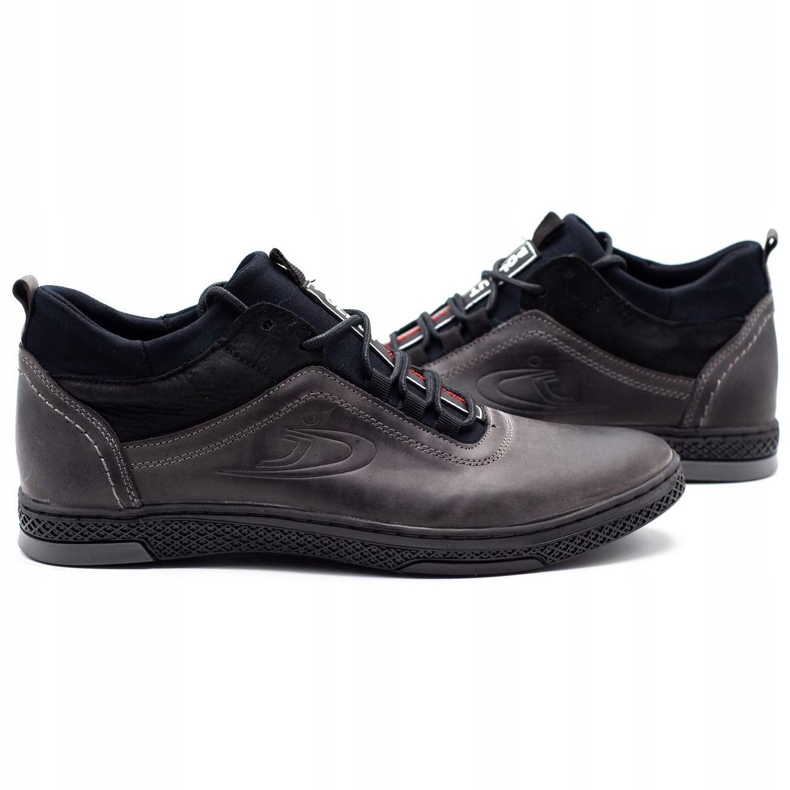 Polbut Vinterstövlar för män K27F, grå svart 3