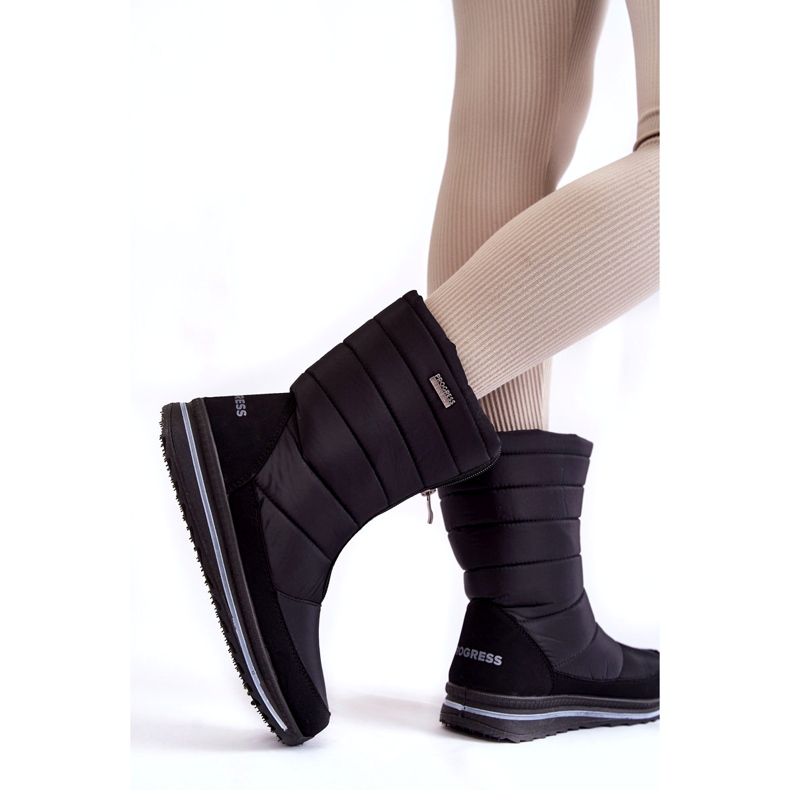 Lätta, isolerade snöstövlar för kvinnor Progress PROGJ-22-129 Svart 2