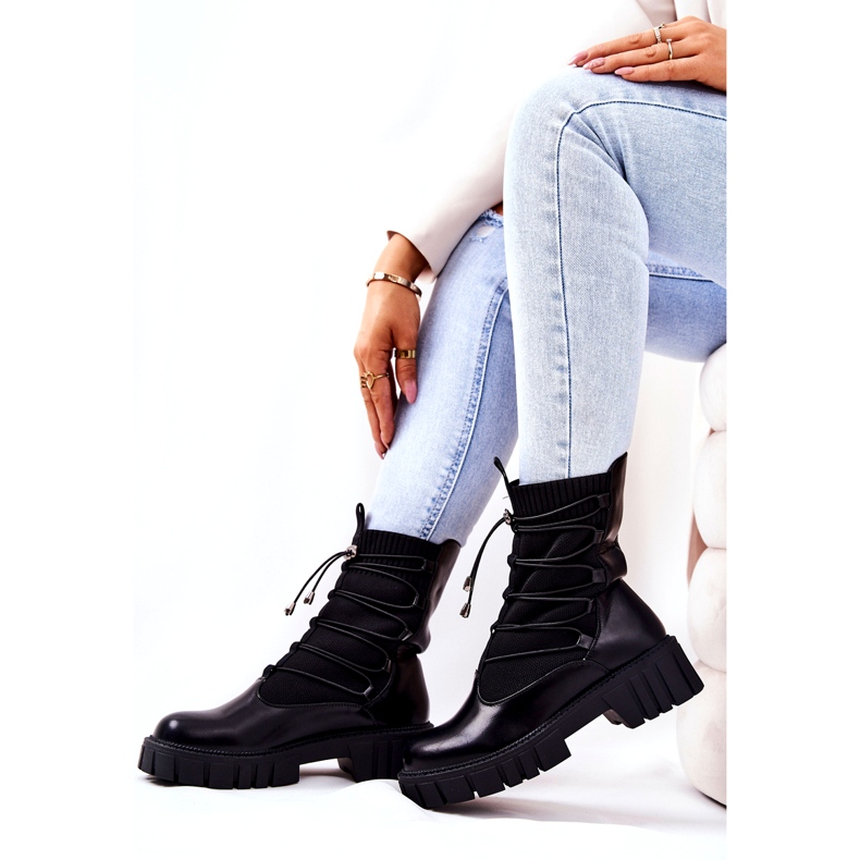 Kvinnestövlar med Basido Basido Sock svart 6