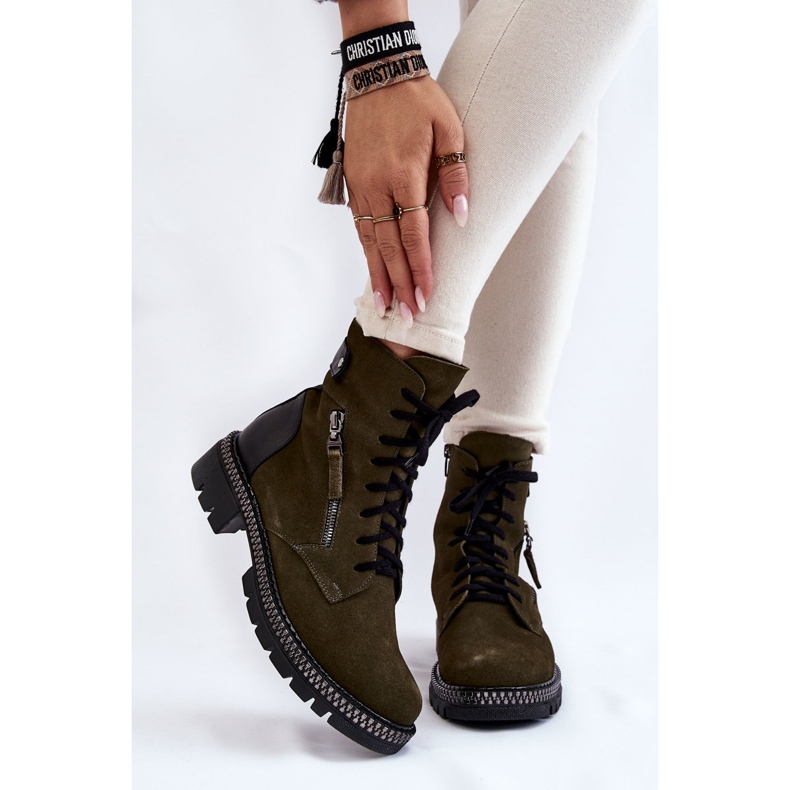 Mocka isolerade stövlar Laura Messi 2508 Grön 1