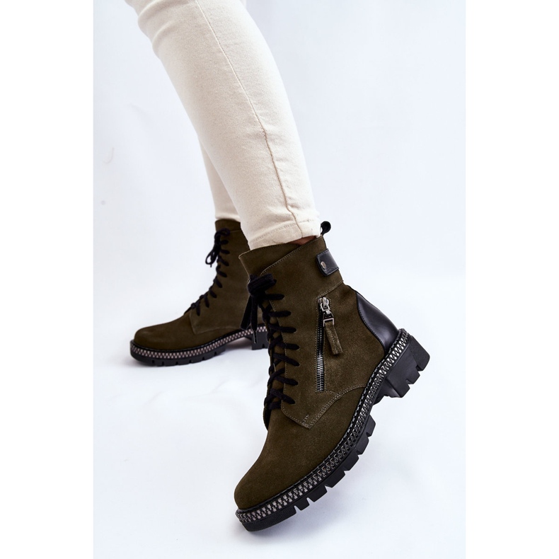 Mocka isolerade stövlar Laura Messi 2508 Grön 2