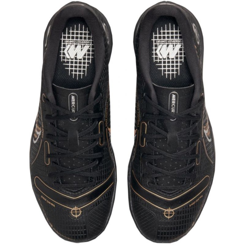 Nike Mercurial Vapor 14 Academy Ic Jr DJ2861-007 fotbollsskor svart svart 1