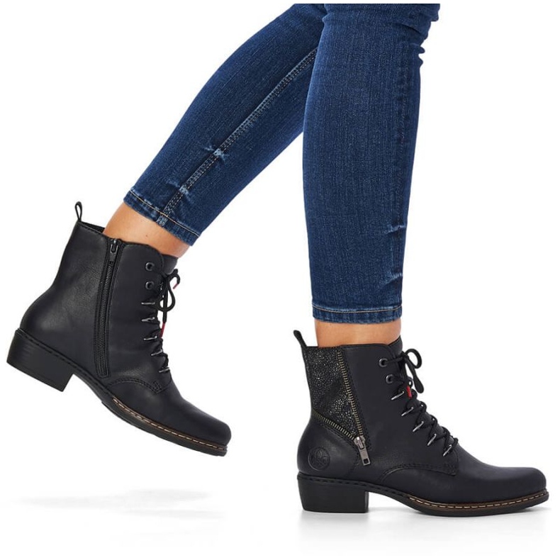 Bekväma isolerade stövlar Rieker W RKR485A svart 1