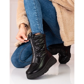 W. Potocki Svarta snöstövlar för kvinnor på Potocki-plattformen 2