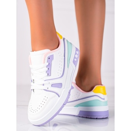 SHELOVET Trendiga sportskor vit 1