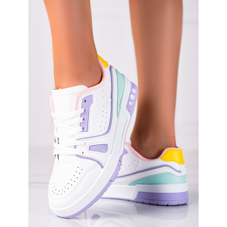 SHELOVET Trendiga sportskor vit 1