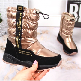 Evento Snowboots isolerade med lammullsguld Miss gyllene 1