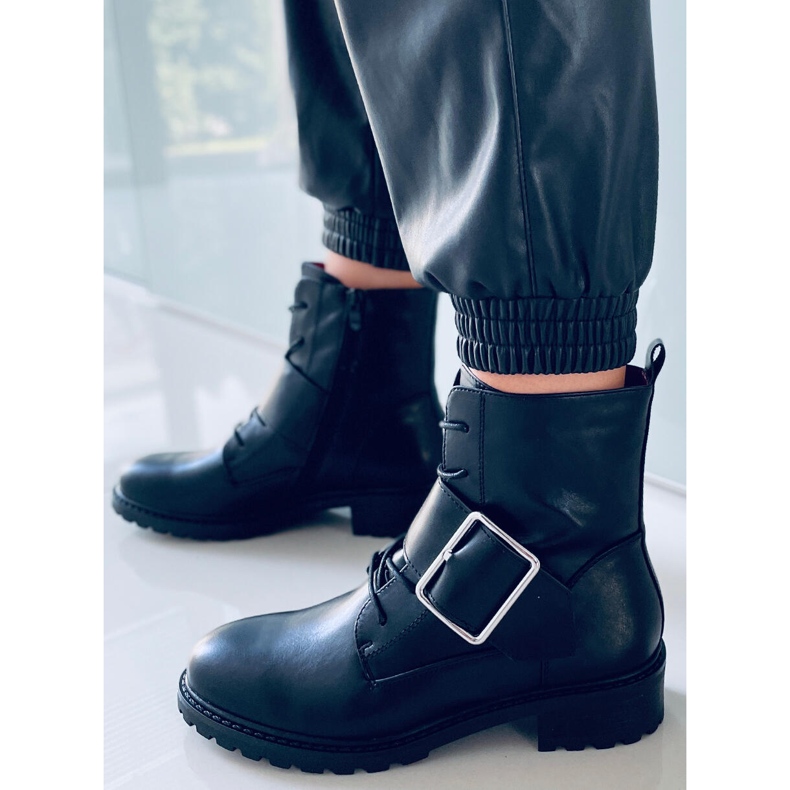 BM Snörstövlar Billy Black svart 2