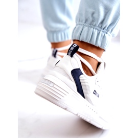 Fashionabla Sneakers Sportskor Big Star JJ274596 Vit marinblå 2