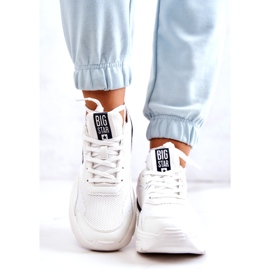 Fashionabla Sneakers Sportskor Big Star JJ274596 Vit marinblå 4