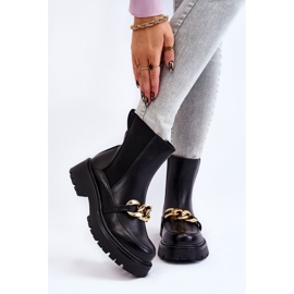 PG1 Varmkängor för damer med frontdekor Svart Tilda 1