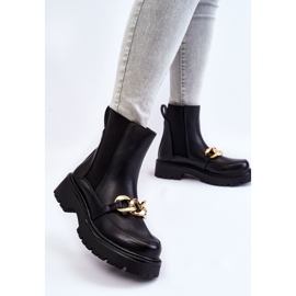 PG1 Varmkängor för damer med frontdekor Svart Tilda 2