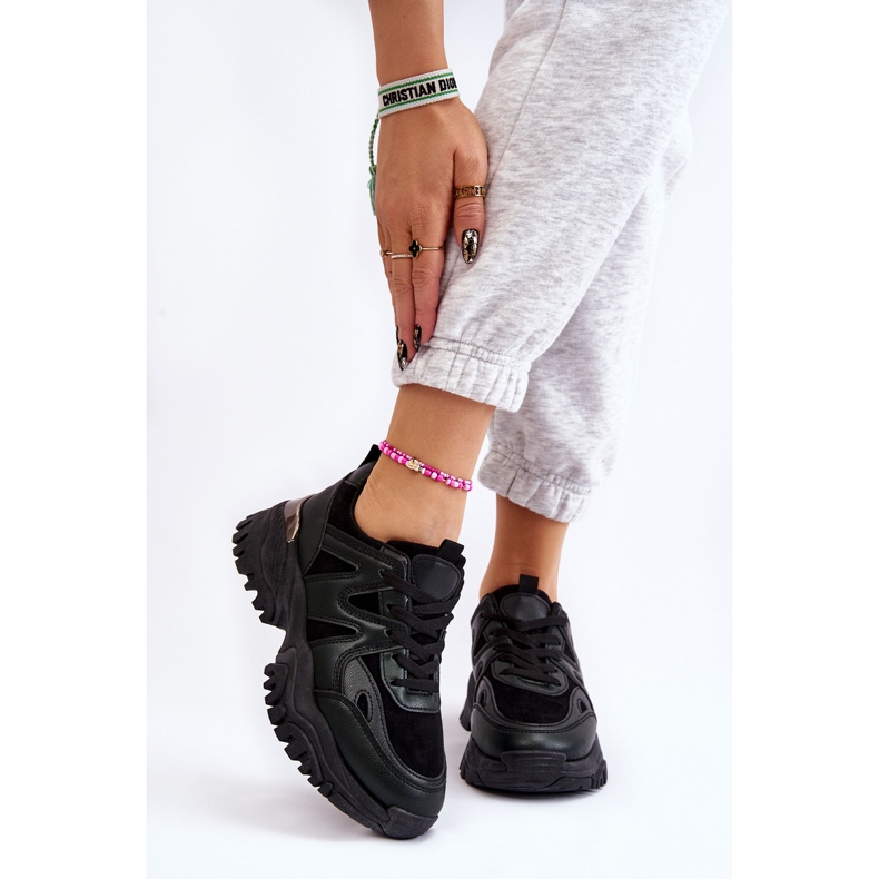 PG1 Klassiska Sportplattformsskor Svart Bowie 1