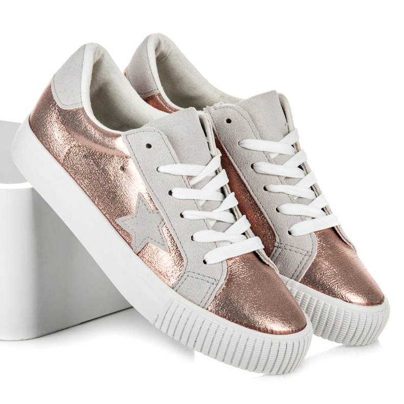 Wilady Sneakers Med En Stjärna rosa 1