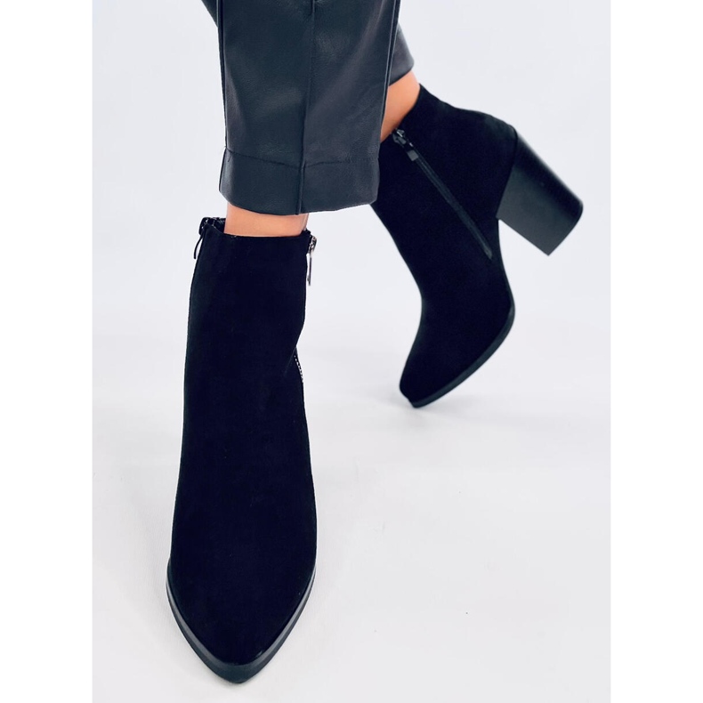 Tegelstövlar med breda klackar TX-1873 Orange röd 1