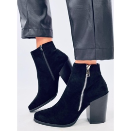 Tegelstövlar med breda klackar TX-1873 Orange röd 2