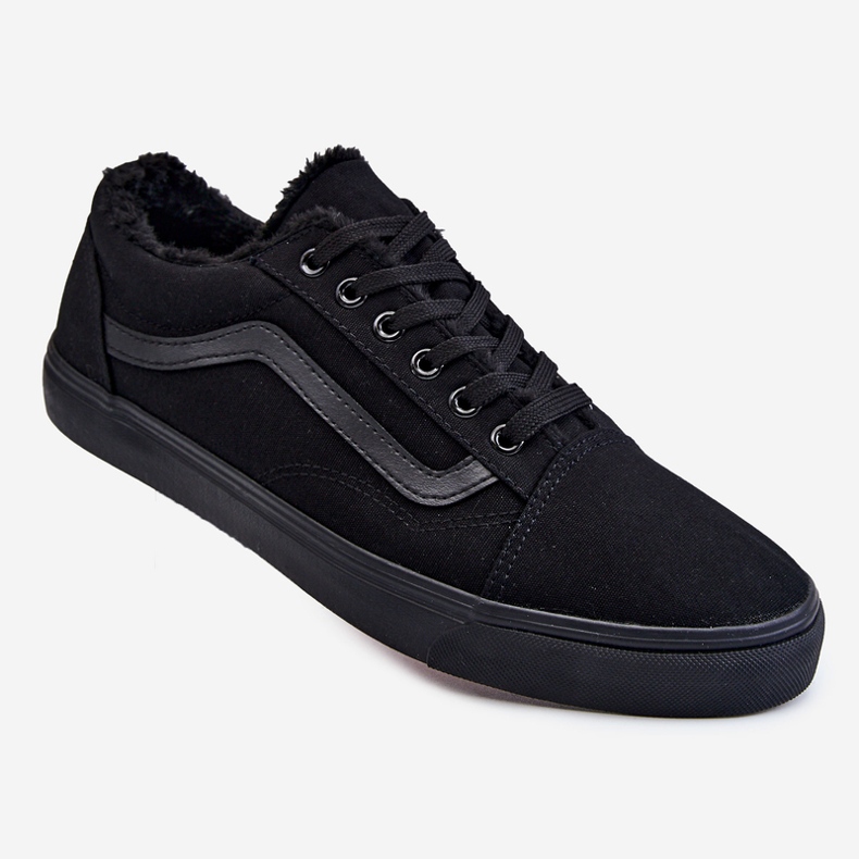 BM Textil varma sneakers för män Svart Harry 1
