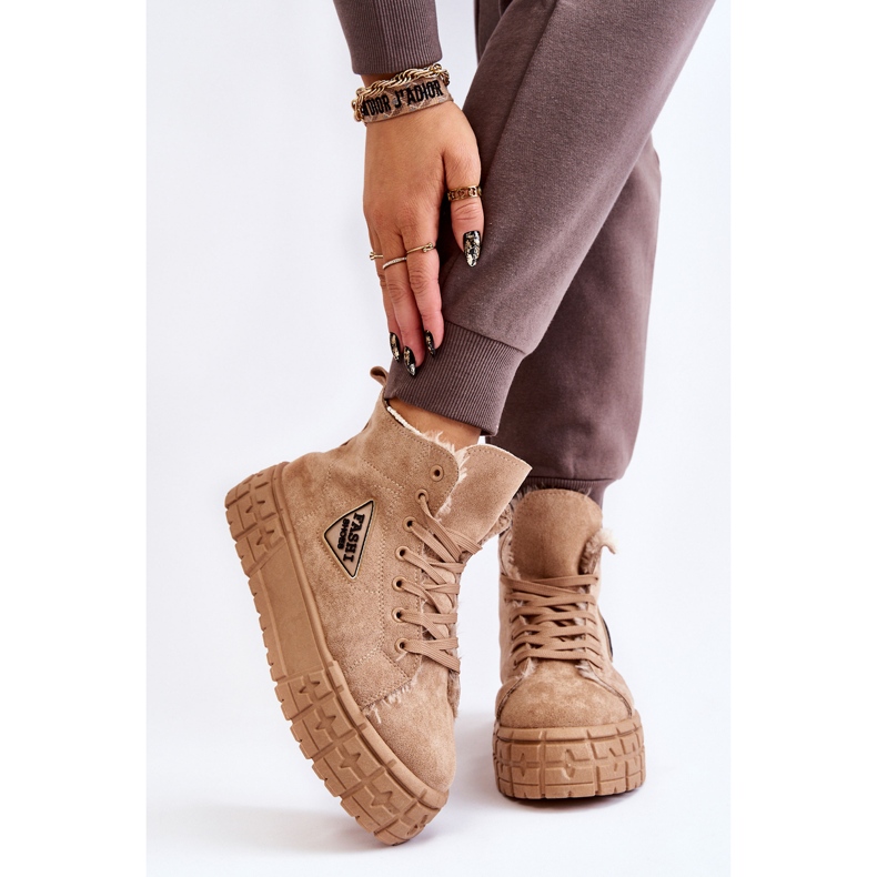 PM1 Högisolerade mocka Sneakers Beige Evren 1