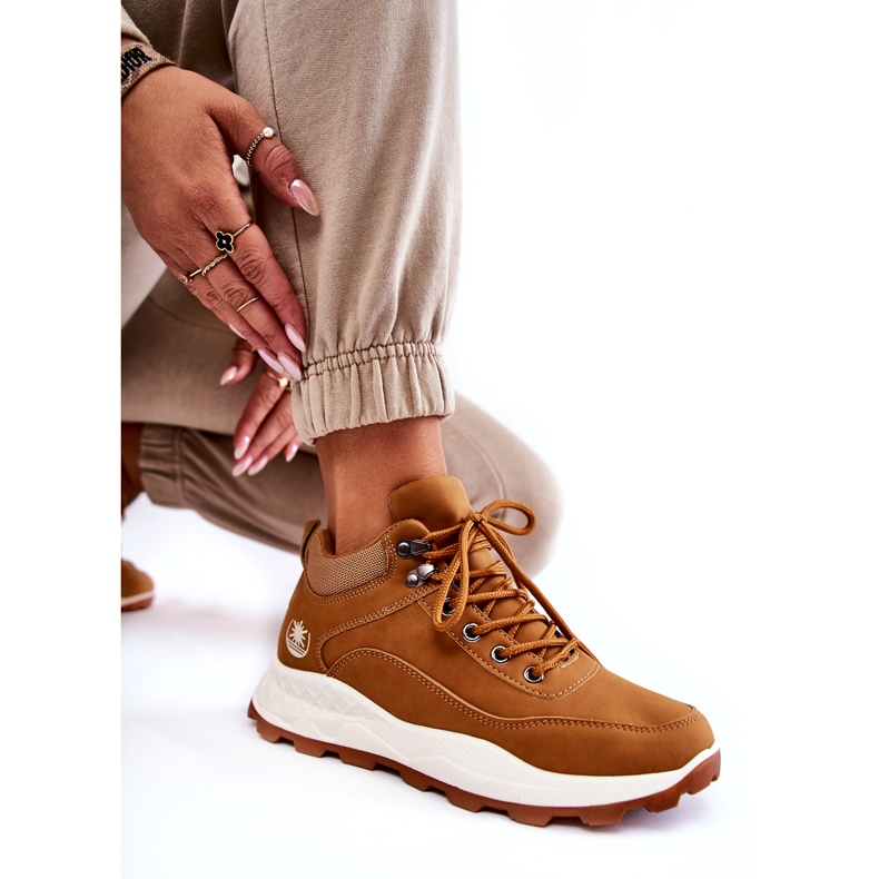 Kvinnors isolerade kamelvandringssko brun 4