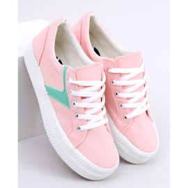 BM Rosa sneakers med hög sula K1831401 Rosa 1