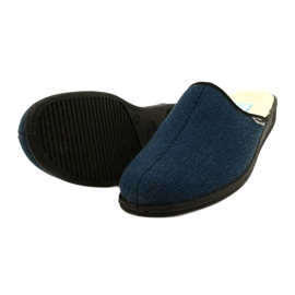 Befado herrtofflor isolerade med fårpäls pu 000M325, marinblå 4