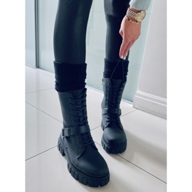 BM Kieran Black platta snörstövlar svart 2