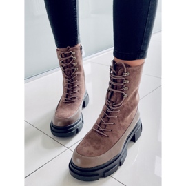 BM Kinney Khaki snörstövlar brun kaki 1