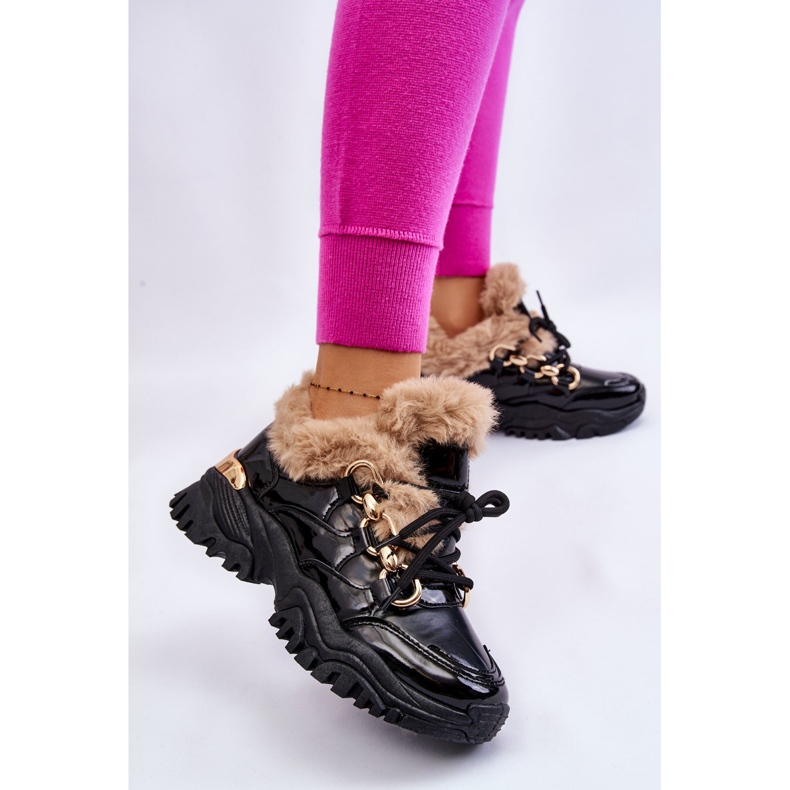 PM1 Damisolerade sportskor Snörning Svart Kerberos beige 2