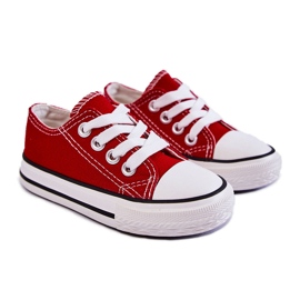 Barns röda Filemon Classic Sneakers 10