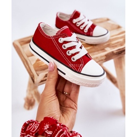 Barns röda Filemon Classic Sneakers 8